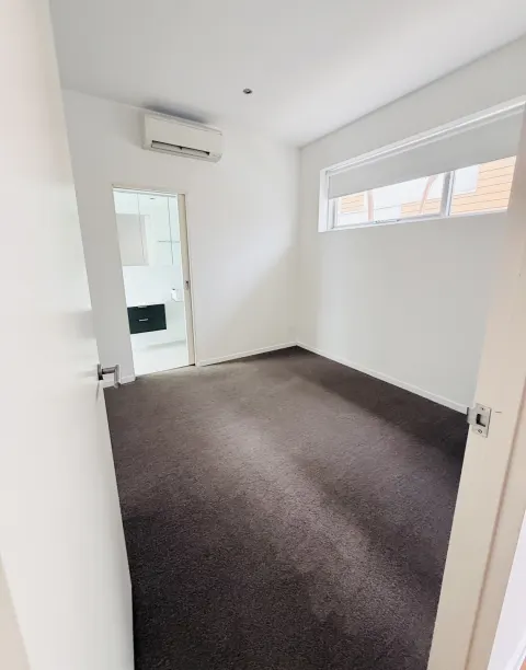 Bedroom walls, ceiling and white trim
