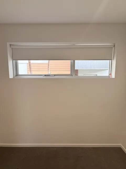 Bedroom wall and window trim detail